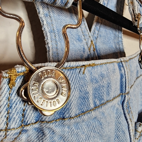 Zara kids denim shortalls short overalls. Size 9 (134 cm) - Picture 9 of 16